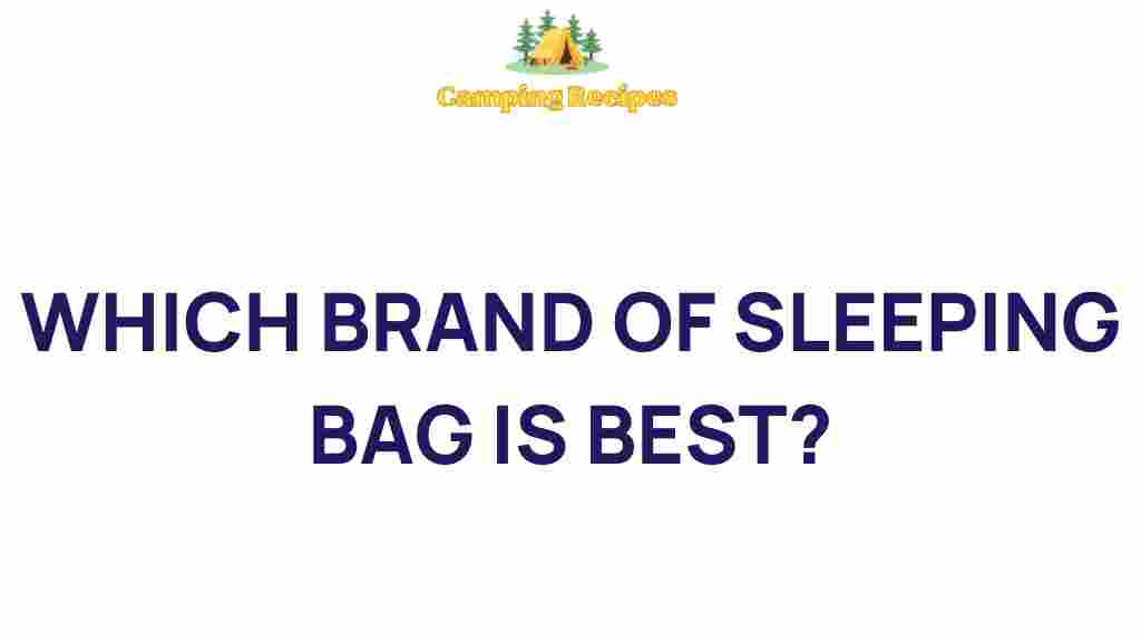 best-sleeping-bag-brand